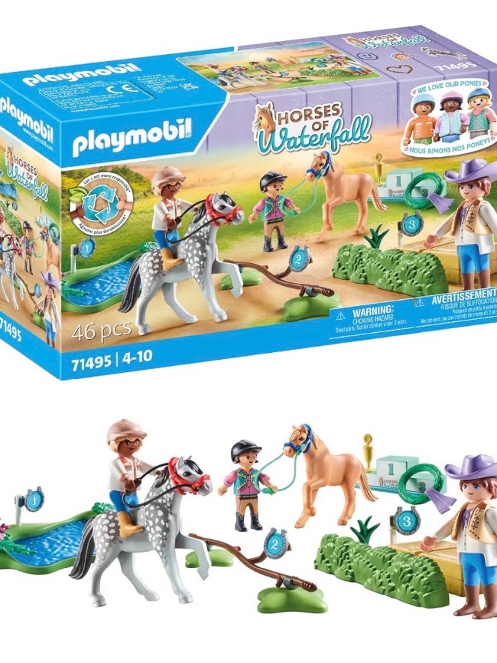 NWT Horses Waterfall Playset -Ponies Tournament